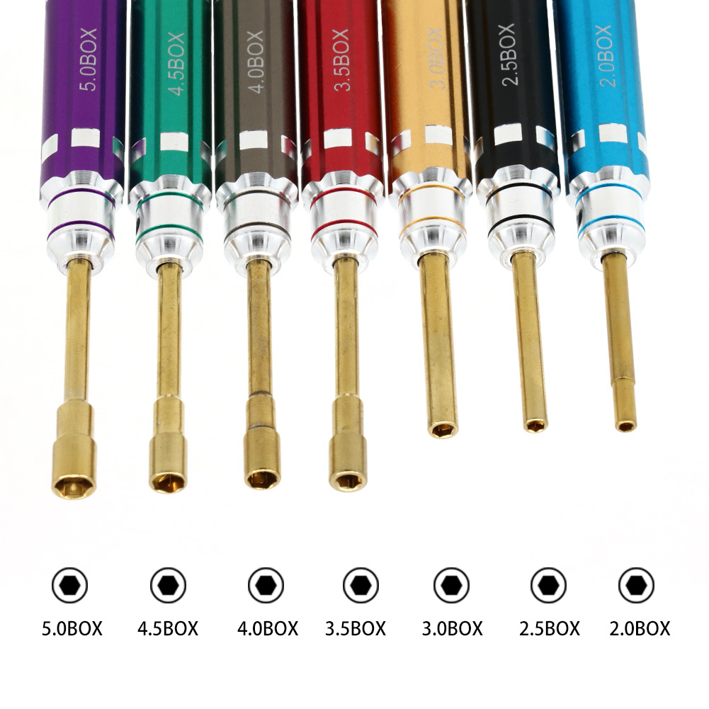 7 Buah Obeng Hex RC Gagang Pen - Fpv Drone Tool Kit ulasan dan harga